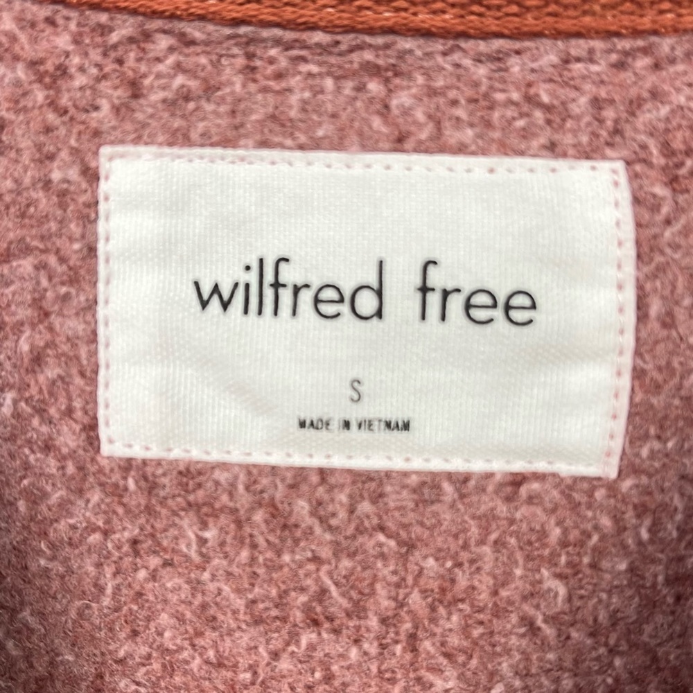 Wilfred Free | Fleece Cropped Sweatshirt Size Small - Picture 8 of 8